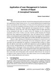 Application of Lean Management in Customs Services of Nepal: A Conceptual Framework / Adhikari, Shankar Prasad, Author  in प्रशासन [Prashasan]: The Nepalese Journal of Public Administrat