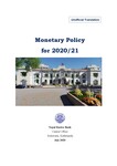 Monitory Policy 2020