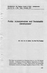 Public administration and sustainable development [printed text] / Habibi, H., Author  in प्रशासन [Prashasan]: The Nepalese Journal of Public Administration 68 (November, 1993). - 121-13