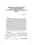 Negotiation and Management Skills in Cross- Cultural Perspective" A Cross-Cultural Profile of Nepal, Britain and Denmark / Adhiari, Shankar Prasad, Author  in प्रशासन [Prashasan]: The Ne