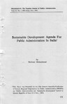 Sustainable development : Agenda for sustainable development in India [printed text] / Maheshwari, Shriram, Author  in प्रशासन [Prashasan]: The Nepalese Journal of Public Administration