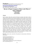 Review of Nepal’s Commerce Policy in the Wake of LDC Graduation