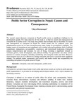 Public Sector Corruption in Nepal: Causes and Consequences