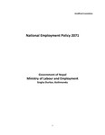National Employment Policy 2071