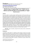 Reinforcing or Fragmenting Trust? Public Service Reform and the Paradox of Accountability in Nepal