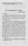 Tax administration in Nepal [printed text] / Khadka, Rup Bahadur, Author  in प्रशासन [Prashasan]: The Nepalese Journal of Public Administration 69 (March, 1994). - 63-62 p.