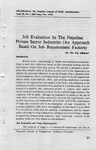 Job evaluation n the Nepalese private sector industries (An approach based on job requirement factors) [printed text] / Adhikari, Dev Raj, Author  in प्रशासन [Prashasan]: The Nepalese Jo