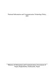 National Information and Communication Technology Policy,2015