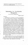 Innovations for development management (do they mean to manage poverty?) [printed text] / Upreti, Singh Raj, Author  in प्रशासन [Prashasan]: The Nepalese Journal of Public Administration