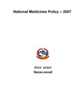 National Medicines Policy – 2007