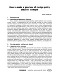 How to Make a Good Use of Foreign in प्रशासन [Prashasan]: The Nepalese Journal of Public Administration 116 (August - November 2010). - 274p.;