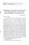 Management perspectives of information and communication technologies: what can public administration do? [printed text] / Ghimire, Hiramani, Author  in प्रशासन [Prashasan]: The Nepalese