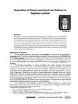 Separation of Powers and Check and Balance in Nepalese Context / Joshi, Atmadhev, Author in प्रशासन [Prashasan]: The Nepalese Journal of Public Administration 119 (August - November 2011