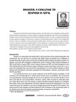 Disaster: A Challenge to Response in Nepal / Karki, Man Bahadur, Author  in प्रशासन [Prashasan]: The Nepalese Journal of Public Administration 122 (August-November 2012). - 135-142p.;